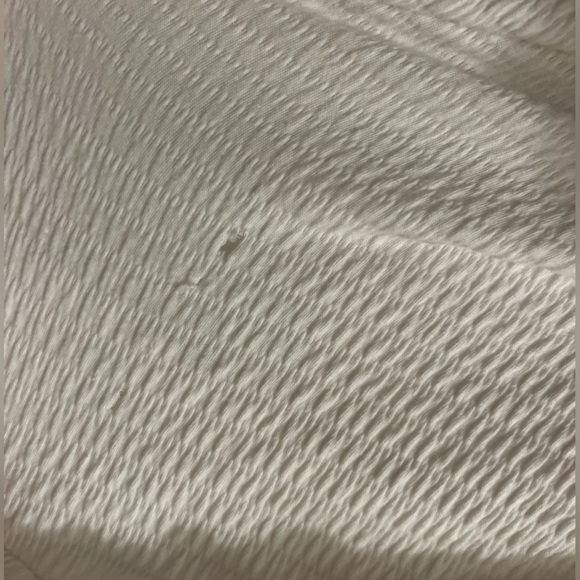 White Open Back Mock Neck Tie Top - Picture 4 of 4